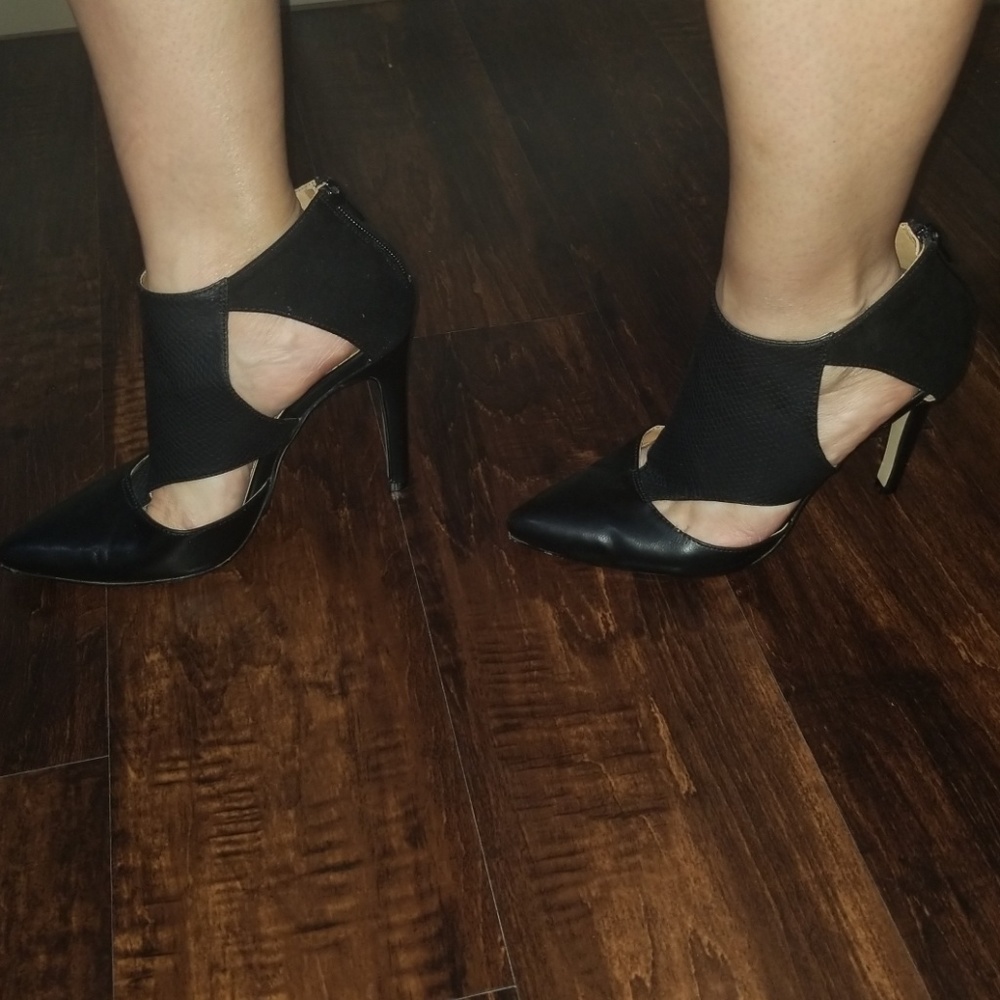 6.5 black high heel shoes